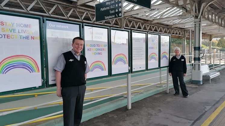 Barnham station rainbows
