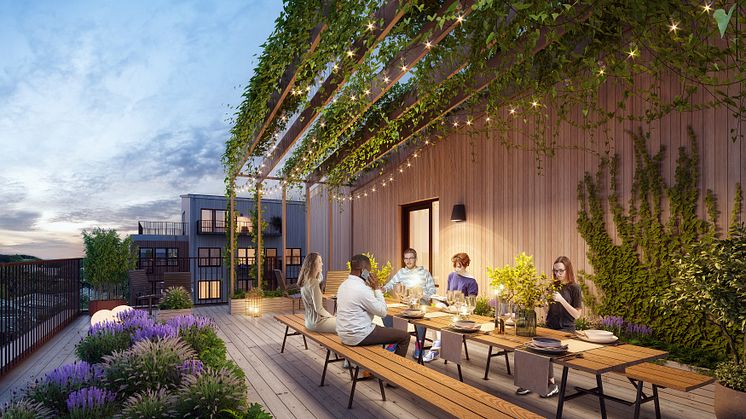 Brf Rosendals Trädgård_Terrassen