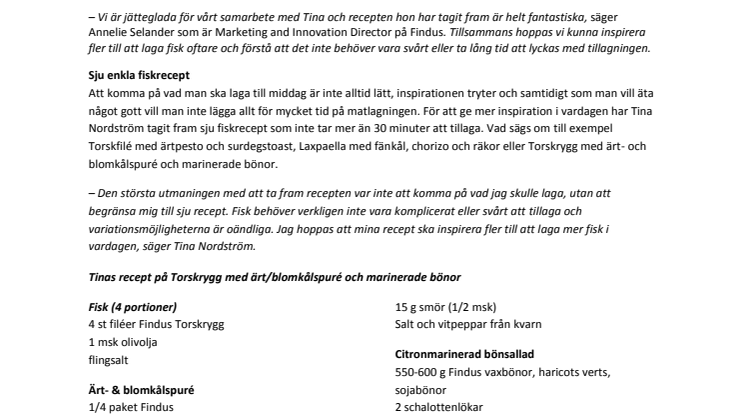 Fiskelyckas med Findus och Tina Nordström