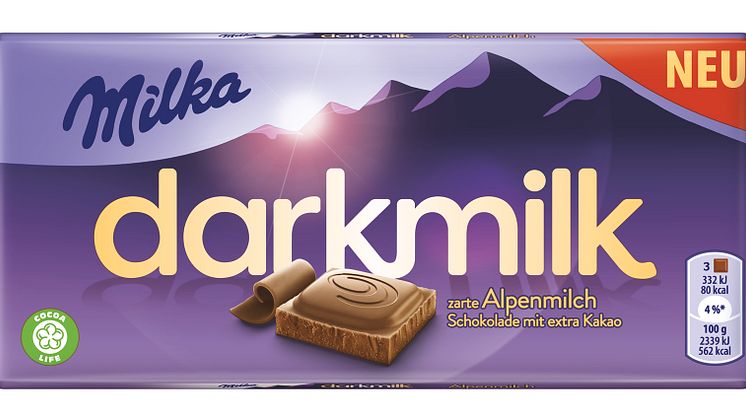 Milka schafft intensives Schokoladenerlebnis mit Milka Dark Milk