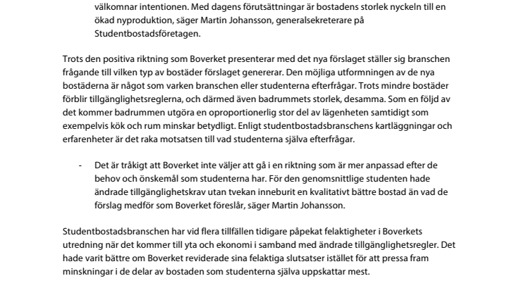 Bra med mindre bostäder – men på vilket sätt?