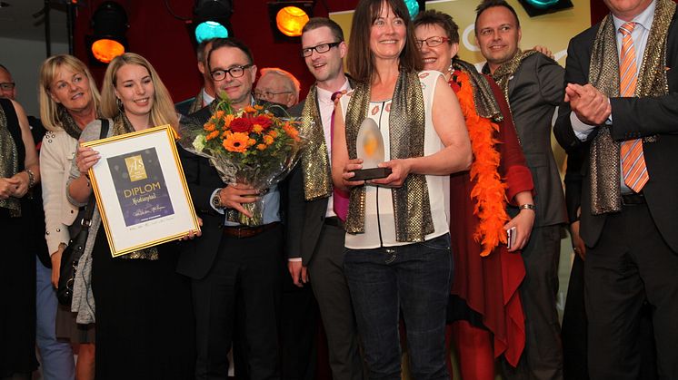 Kristianstad fick priset för Årets stadskärna 2014