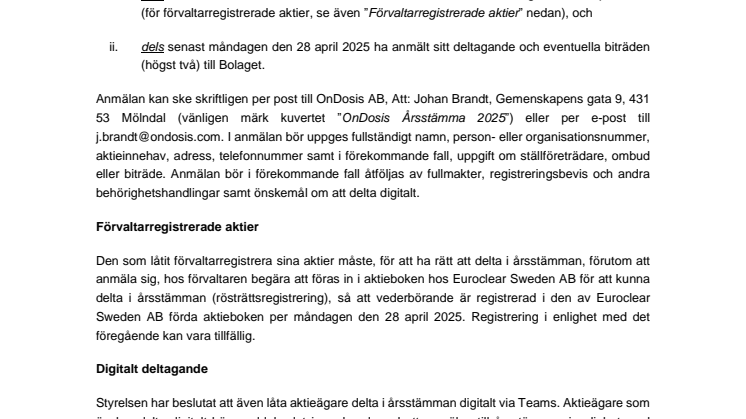 Kallelse årsstämma 2025 - OnDosis AB (publ).pdf
