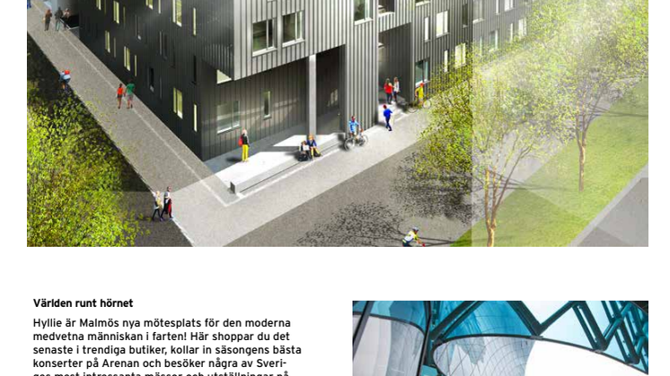 Informationsblad om kvarteret Hermod i Hyllie