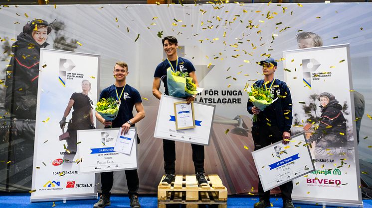 Medaljörerna i SM för unga plåtslagare 2022