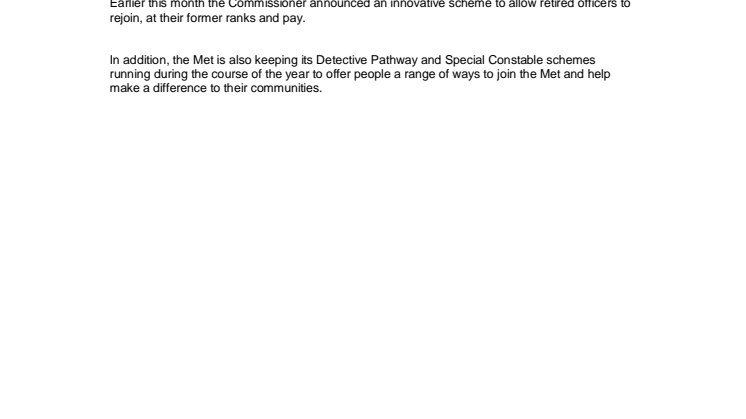 Notes to Editors - Recruitment Campaign