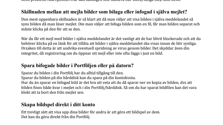 Kommunicera med bilder i Work2Go
