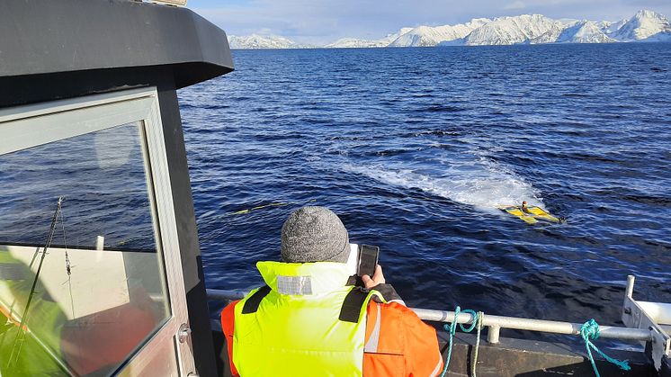 ROV i sjøen