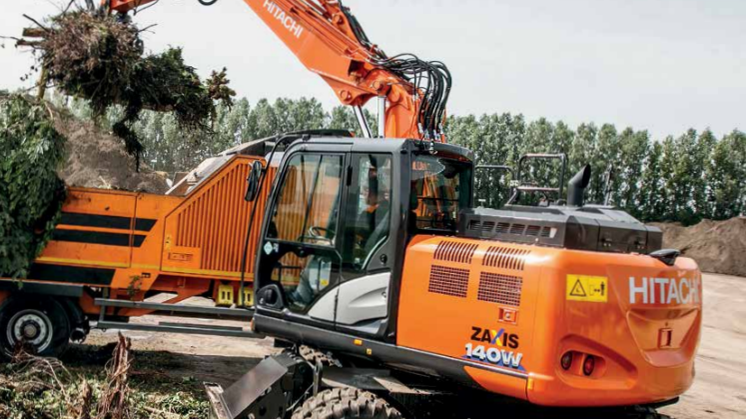broschyr hjulgrävare ZX140W-6