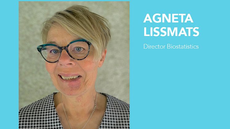 Agneta Lissmats, Senior Director Biostatistics på Scandinavian Biopharma