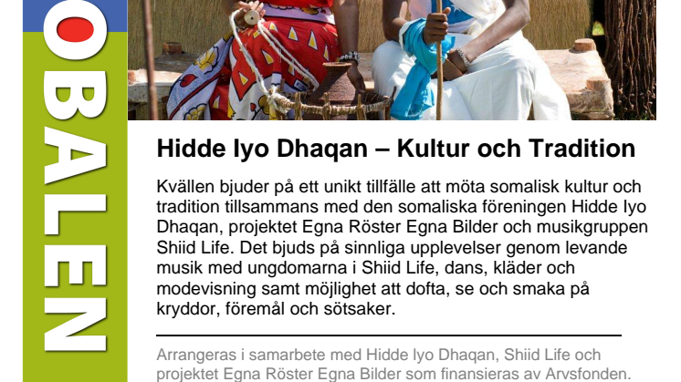 Hidde Iyo Dhaqan — Kultur och Tradition