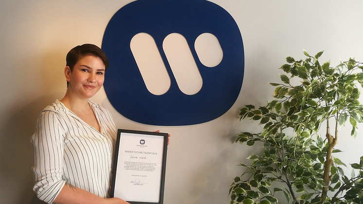 Stipendium utdelas under initiativet Warner Future Talent