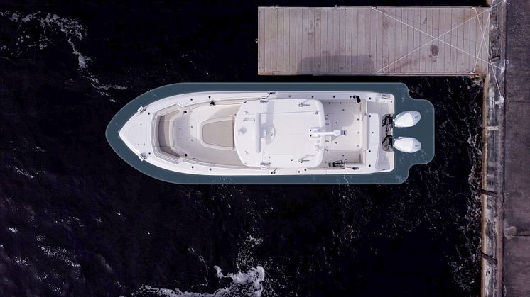 Hi-res image - FLIR - Boston Whaler and Mercury Marine are the first to demonstrate the Raymarine DockSense™ assisted docking system on an outboard-powered Boston Whaler vessel at Mercury’s Lake X testing facility.