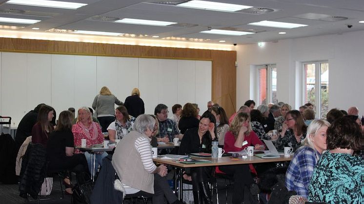 A busy room at Grounds to Grow in Saracen House