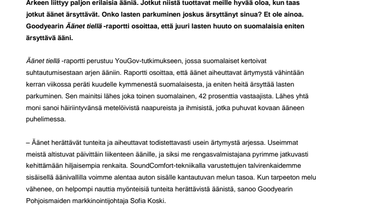 Äänekkäät puhelut, meluisat naapurit ja huutavat lapset: Näitä ääniä suomalaiset inhoavat eniten