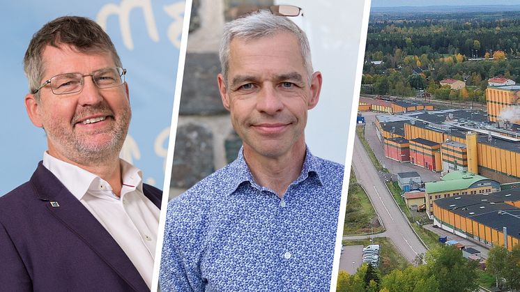 Jerker Delsing, professor i cyberfysiska system vid Luleå tekniska universitet och koordinator för digitaliseringsprojektet Arrowhead fPVN och Johnny Sundström, chef för anläggningsdata vid Stora Enso Fors, samt Stora Enso Fors Bruk.