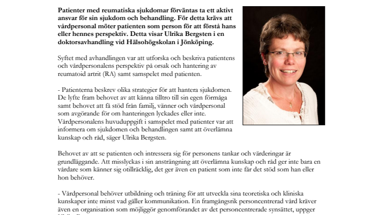 Kommunikation är grunden för god vård