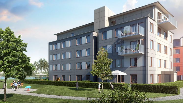 Redan idag har HSB högre mål än branschstandard och målet är att all nyproduktion ska byggas med motsvarande Miljöbyggnad nivå silver. Ett pågående projekt är HSB brf Vattenbrynet vid Kalkbrottsjön i Klagshamn. 