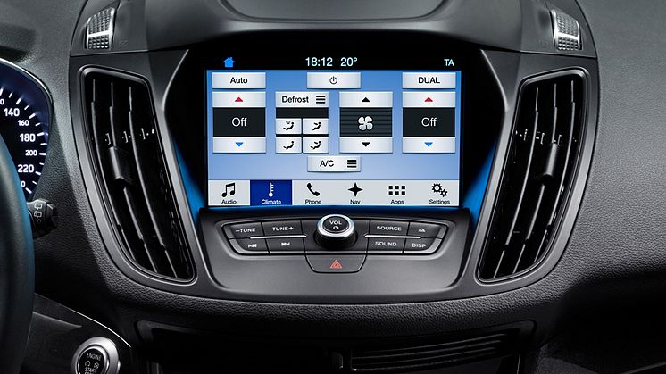 Ford lanserer  SYNC 3 i Europa