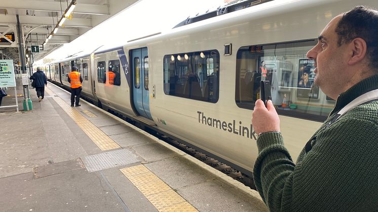 Using the Aira app at Sutton station