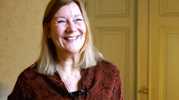 För Nederländerna är det första gången de deltar med en nationsmonter/Ines Coppoolse, Nederländernas ambassadör i Stockholm (Foto:Hallström PR/ Linn Blomqvist))