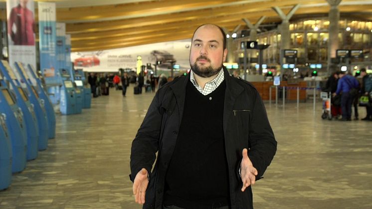 Vinner av Årets Nyhetsrom 2014: Oslo Lufthavn AS v/Joachim Wester Andersen og Lasse Andrè Vangstein
