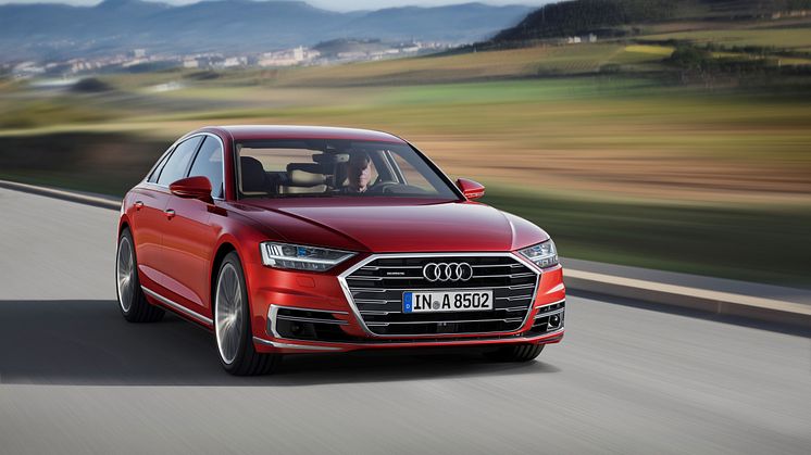 Audi A8 (Volcano Red)