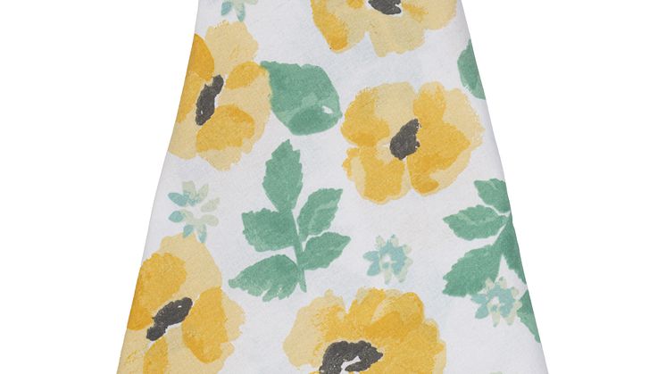 Sagaform SS25 - Eden round waxed tablecloth Mixed yellow 