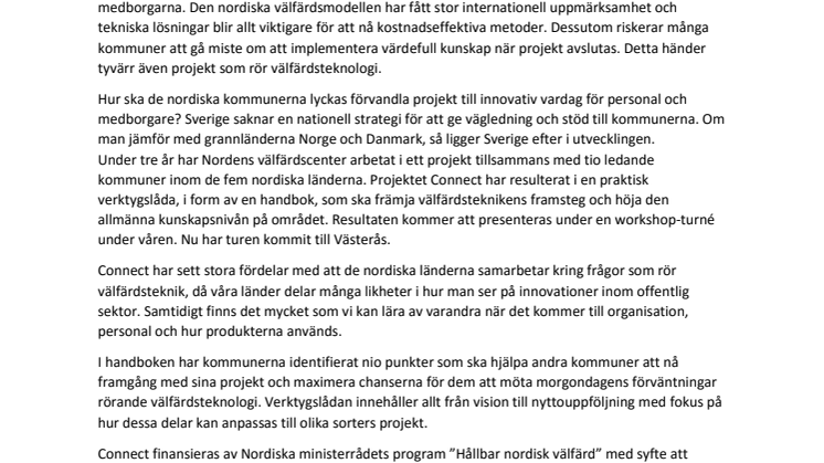 Göteborg och Västerås – bäst på välfärdsteknik i Sverige