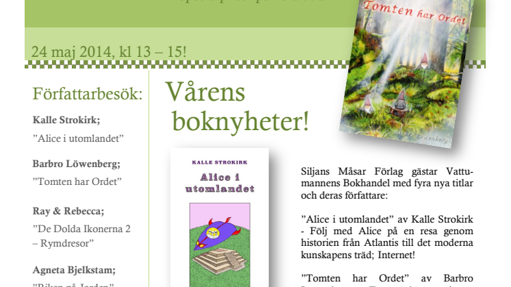 Bokrelease på Vattumannen