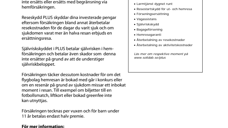 Den perfekta reseförsäkringen 