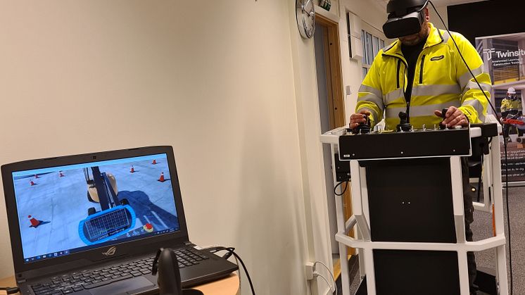 Nu öppnar Ramirent sitt första utbildningscenter för säkerhetsutbildningar helt i VR-miljö. Foto: Ramirent