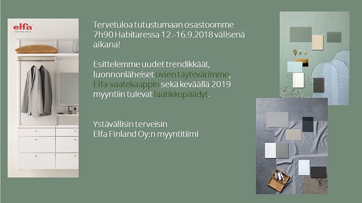 Elfa Habitaressa 12.-16.9.2018