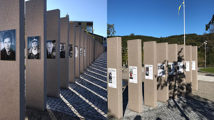 Clarholms utställning i stadsparken. Bild: Partille kommun.