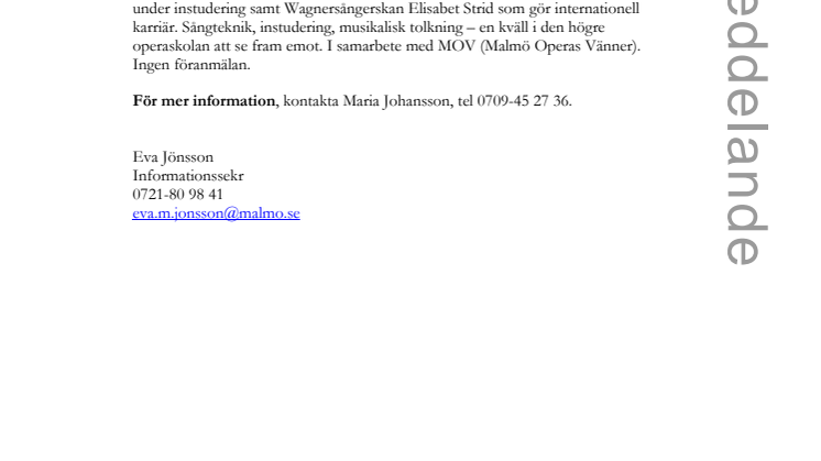 Stadsbiblioteket presenterar: Masterclass med Karin Mang-Habashi