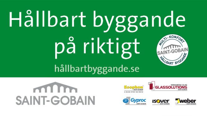 Saint-Gobain guldsponsorer till Building Sustainability SGBC14