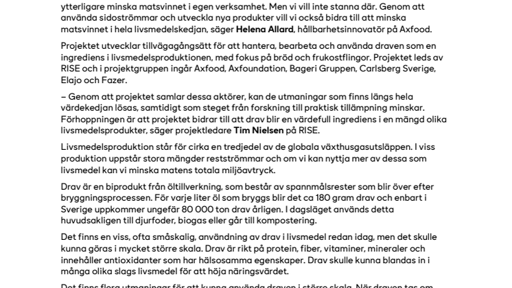 PM_250325_Minskat matsvinn när restprodukt från ölbryggning används till nya matvaror i nytt projekt.pdf