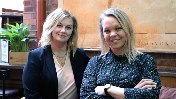Annica Wållberg, hotelldirektör och övergripande ansvarig på Blå Huset, tillsammans med Lison Westermark, ny restaurangchef på Gotthards krog.