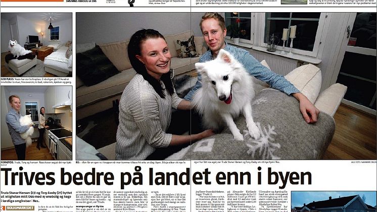 Trives bedre på landet enn i byen