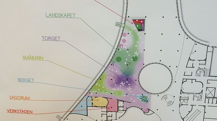Interaktiv utställning om Stadsbibliotekets nya rumsmiljö för barn och unga