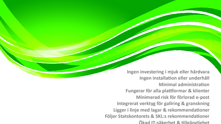 Informationsblad spamfilter offentlig sektor: Stej PowerFilter PS