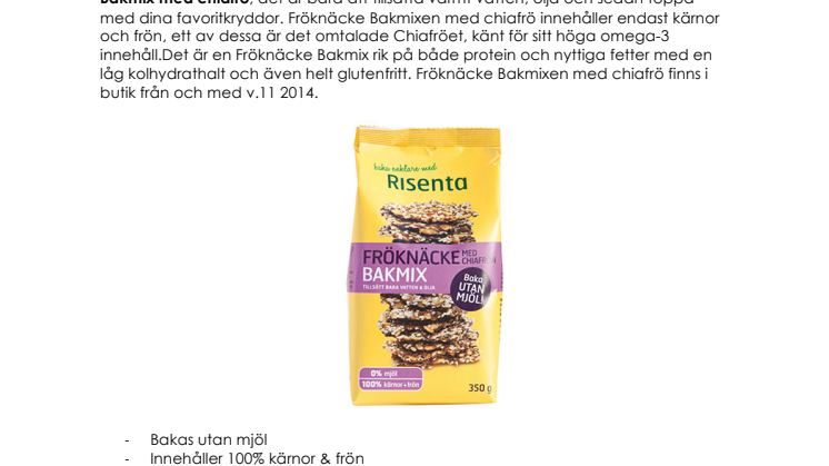 Baka Risentas Fröknäcke helt utan mjöl!