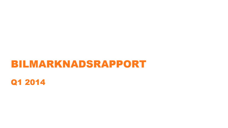 KVD Bilprisers bilmarknadsrapport
