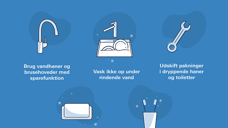 Fem tips og tricks - sådan sparer du på vandet