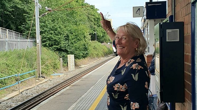 Special announcement at Stevenage: Susan Shickle enjoys her last day at work