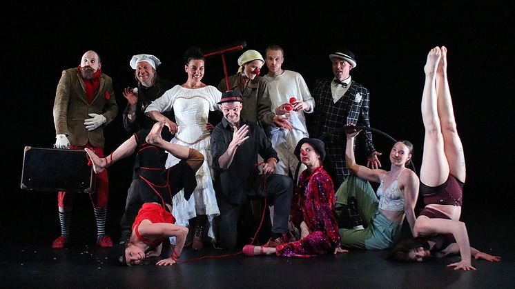 Några av artisterna i Cirkusvaritén på Stora Teatern