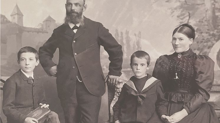 Geberit-grunnlegger Albert Gebert og familien hans