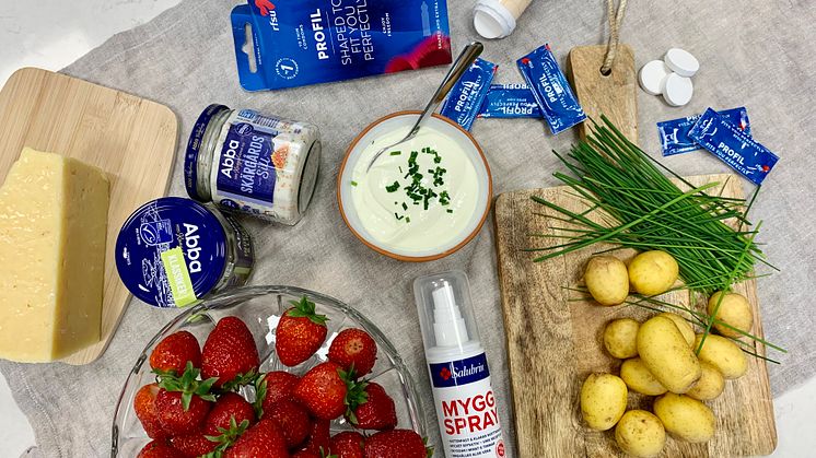 Populära midsommarprodukter från Mathem och Kronans Apotek