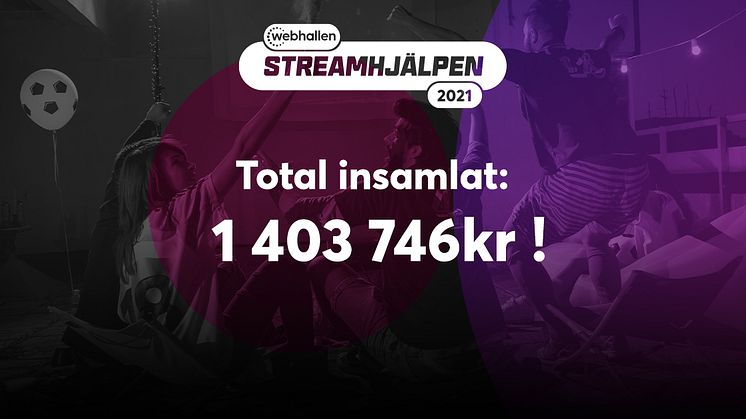 Streamhjälpen: 1,4 miljoner insamlat