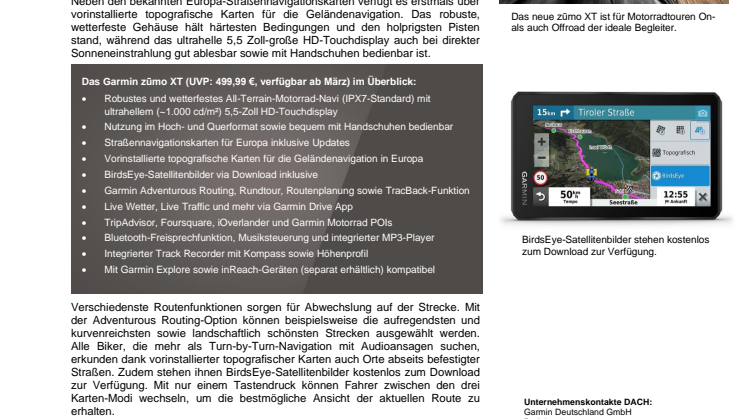 PM Garmin zumo XT